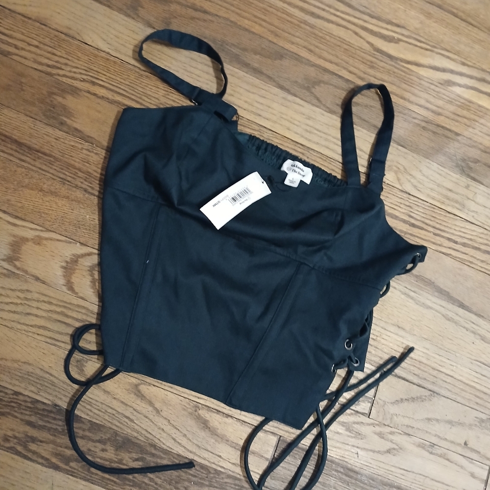 Blueish Corset-Style Top